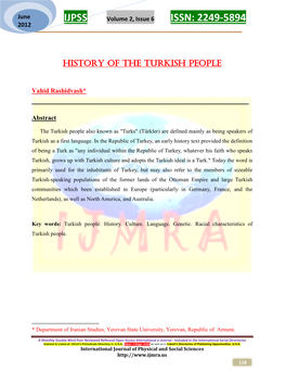 History of the Turkish People