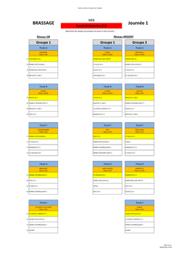 U11 – Brassage SECTEUR 6