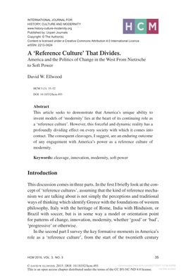 A 'Reference Culture'