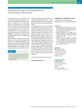 Incidental Drainage of a Periappendicular Abscess During Colonoscopy