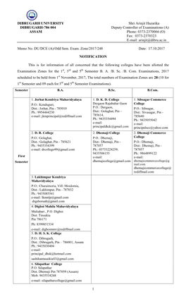 Office of the Registrar:: Dibrugarh University