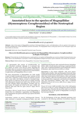 Hymenoptera: Ceraphronoidea) of the Neotropical Region