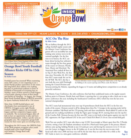 OCTOBER 2013 ACC on the Rise Orange Bowl Youth Football