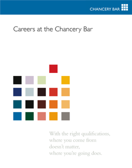 Careers at the Chancery Bar