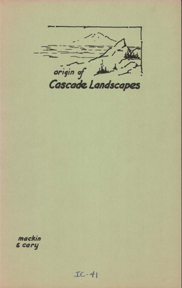 Information Circular 41: Origin of Cascade Landscapes