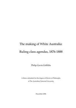 The Making of White Australia