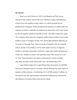 Origin and Metal Content of Magmatic Sulfides in Cu-Au Mineralizing Silicic Magmas