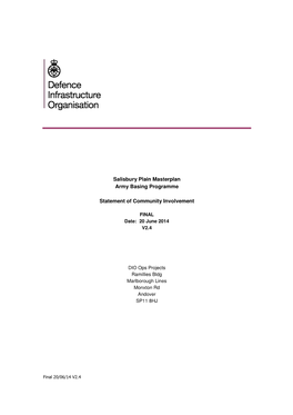 Salisbury Plain Masterplan Army Basing Programme