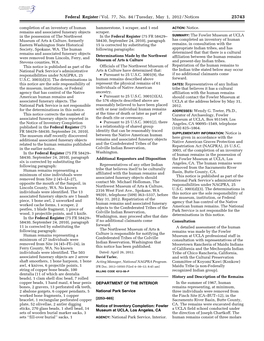 Federal Register/Vol. 77, No. 84/Tuesday, May 1, 2012/Notices