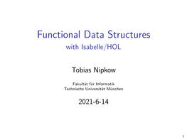 Functional Data Structures with Isabelle/HOL