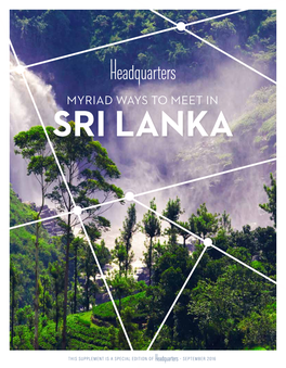 Myriad Ways to Meet in Sri Lanka