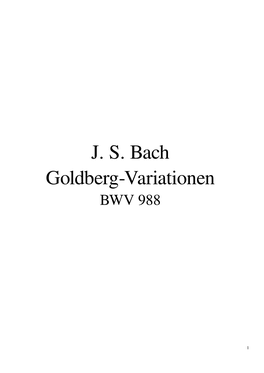 Goldberg Variations