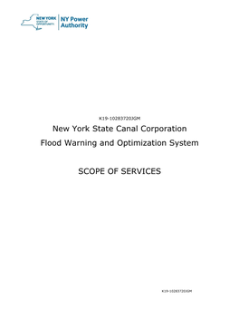 New York State Canal Corporation Flood Warning and Optimization System