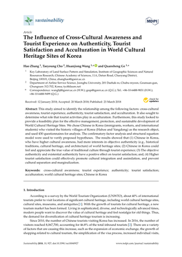 The Influence of Cross-Cultural Awareness and Tourist Experience on Authenticity, Tourist Satisfaction, and Acculturation