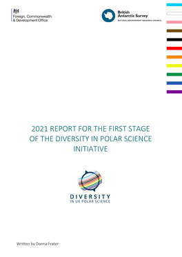 2021 Report for the First Stage of the Diversity in Polar Science Initiative