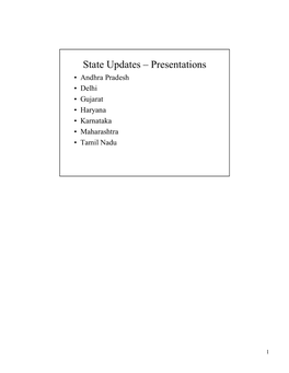Presentation (State Updates)