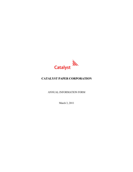 Catalyst Paper Corporation