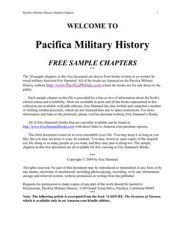Pacifica Military History Sample Chapters 1