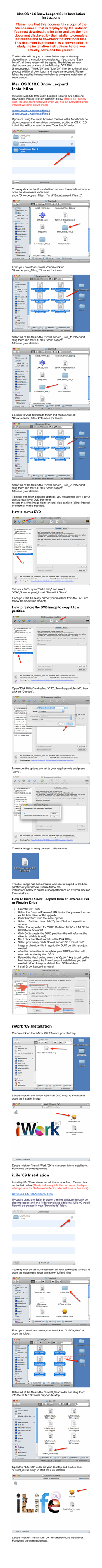 Mac OS X 10.6 Snow Leopard Installation