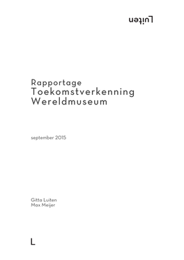 Toekomstverkenning Wereldmuseum