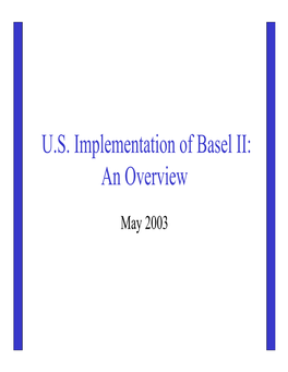 US Implementation of Basel II