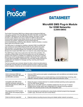 ILX800-SMSG Datasheet