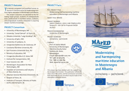 Modernizing and Harmonizing Maritime Education in Montenegro and Albania