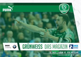 Grünweiss Das Magazin SC DHFK Leipzig Vs