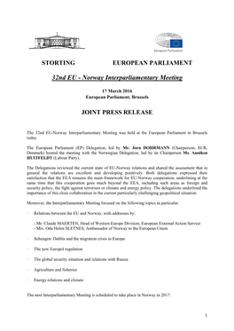 2015 EU-Norway IPM Press Release