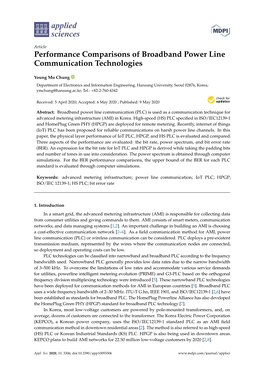 Performance Comparisons of Broadband Power Line Communication Technologies