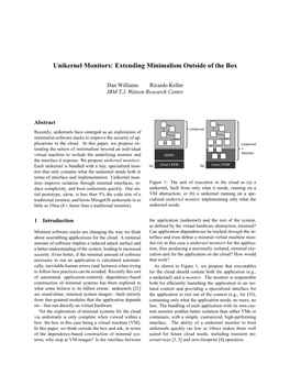 Unikernel Monitors: Extending Minimalism Outside of the Box