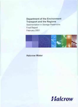 Sedimentation in Storage Reservoirs Final Report February 2001
