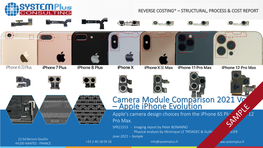 Camera Module Comparison 2021 Vol. 2 Apple Iphone Evolution