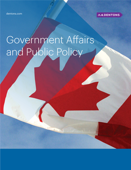 Government Affairs and Public Policy Group