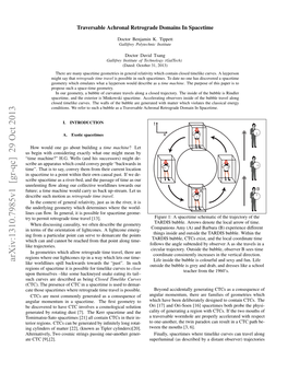 Arxiv:1310.7985V1 [Gr-Qc] 29 Oct 2013 Life Inside the Bubble Is Colourful and Sexy and Fun