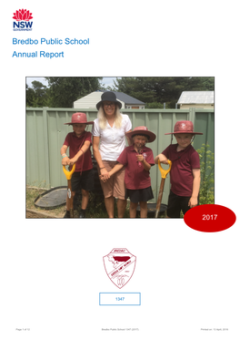 2017 Bredbo Public School Annual Report