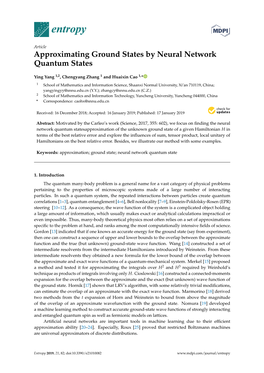 Approximating Ground States by Neural Network Quantum States