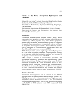 Flavoprotein Hydroxylases and Epoxidases