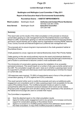 Roundshaw Downs Habitat Improvements