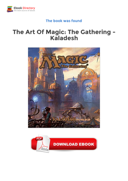 Free Ebook Library the Art of Magic: the Gathering