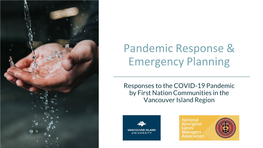 Pandemic Response & Emergency Planning