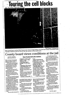 County Board Views Conditions at the Jail by PAUL Nailing •