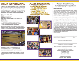 Camp Information Camp Features