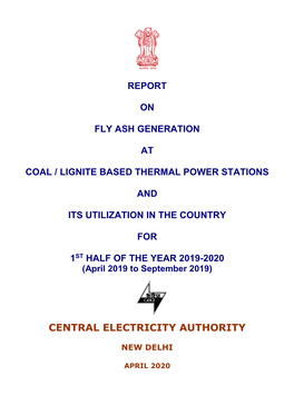 Report on Fly Ash Generation and Its