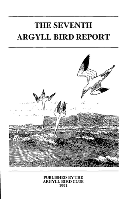 The Seventh Argyll Bird Report