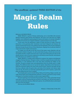 Magic Realm Rules 3.1 Deluxe