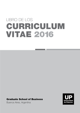 Curriculum Vitae 2016