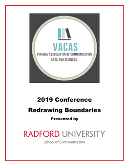 2019 Conference Redrawing Boundaries Presented By