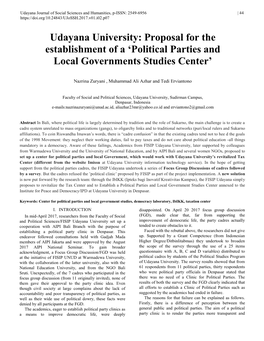 Political Parties and Local Governments Studies Center’