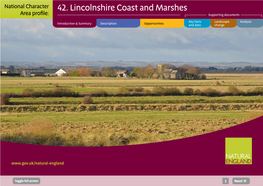 NCA Profile 42 Lincolnshire Coast and Marshes